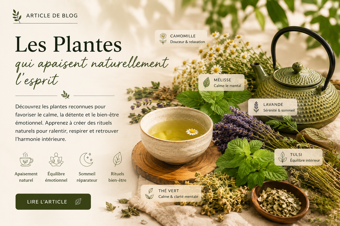 🌿 Les plantes qui apaisent naturellement l’esprit
