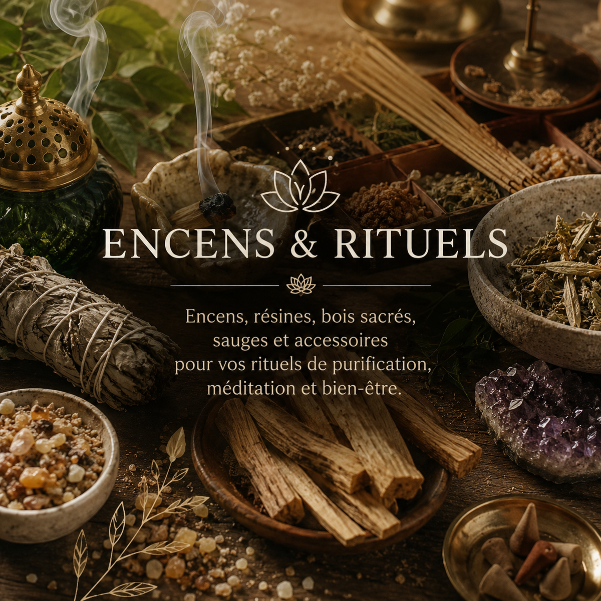 𖣔 Encens & Rituels