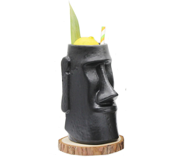 Mug Tiki Moaï en Céramique – 650 ml