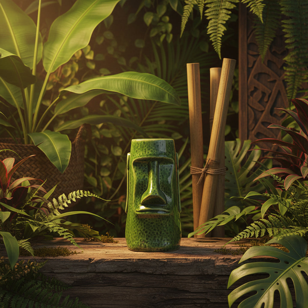 Mug Tiki Moaï en Céramique – 650 ml