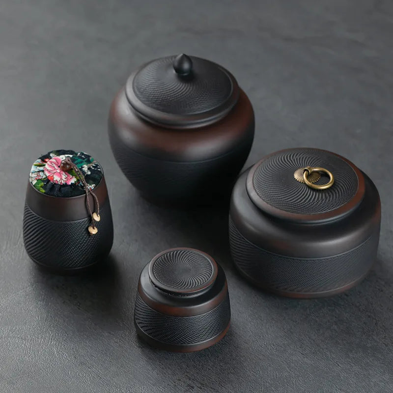 Boîte de Conservation pour le Thé en Céramique