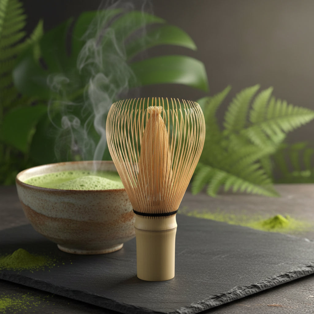 Fouet à Matcha en Bambou