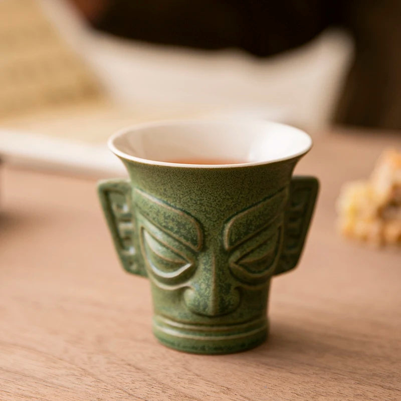 Tasse à Thé Chinoise Vintage en Céramique