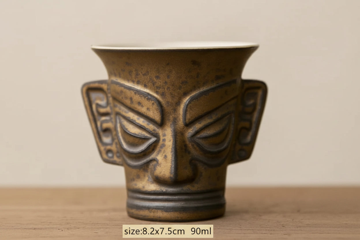 Tasse à Thé Chinoise Vintage en Céramique