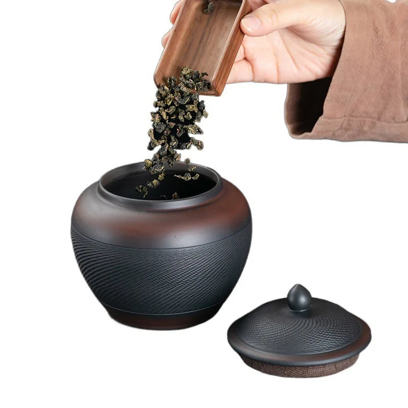 Boîte de Conservation pour le Thé en Céramique