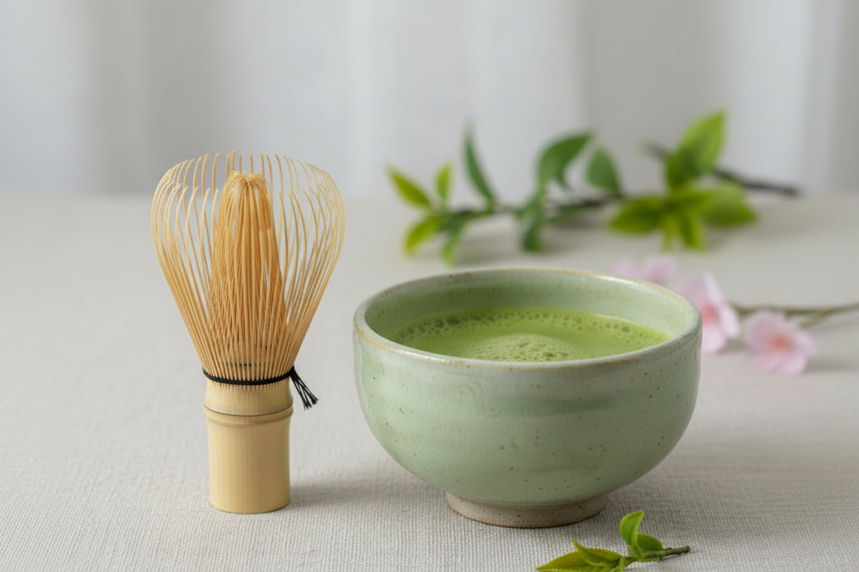 Fouet à Matcha en Bambou