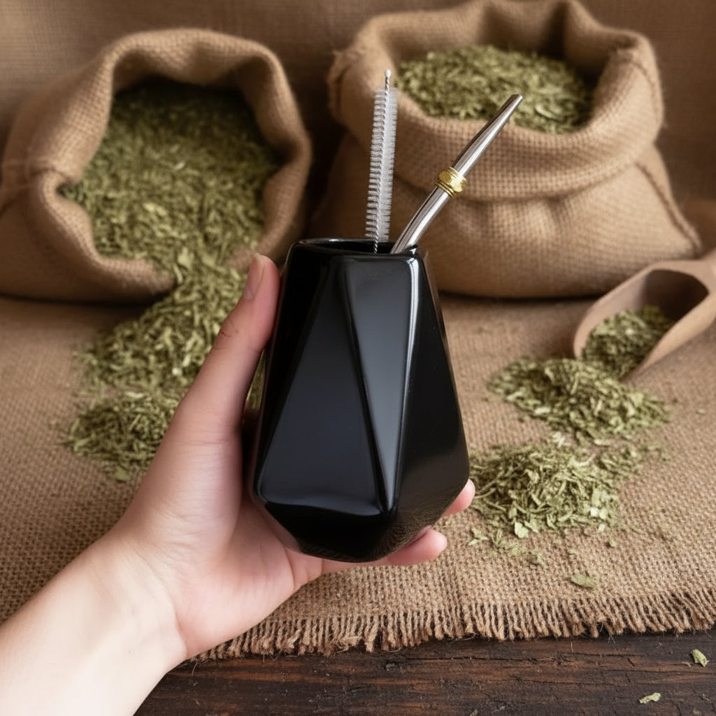 Calebasse en Céramique Artisanale pour Yerba Maté - 250 ml