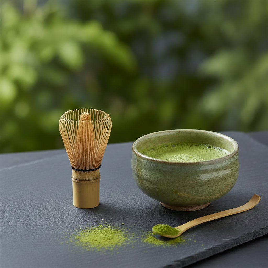 Fouet à Matcha en Bambou