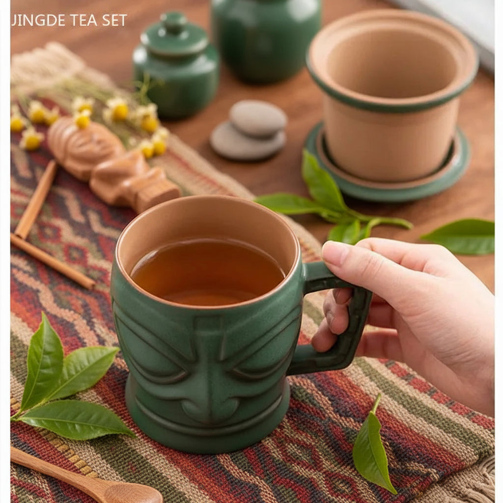 Tasse à Thé Artisanale en Céramique