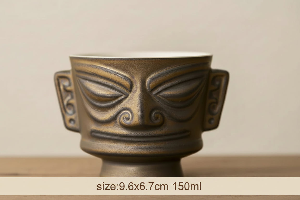 Tasse à Thé Chinoise Vintage en Céramique