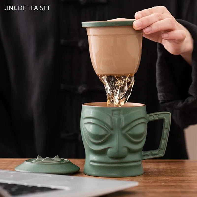 Tasse à Thé Artisanale en Céramique