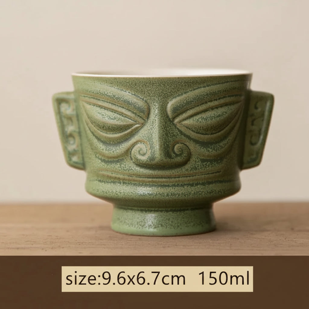 Tasse à Thé Chinoise Vintage en Céramique