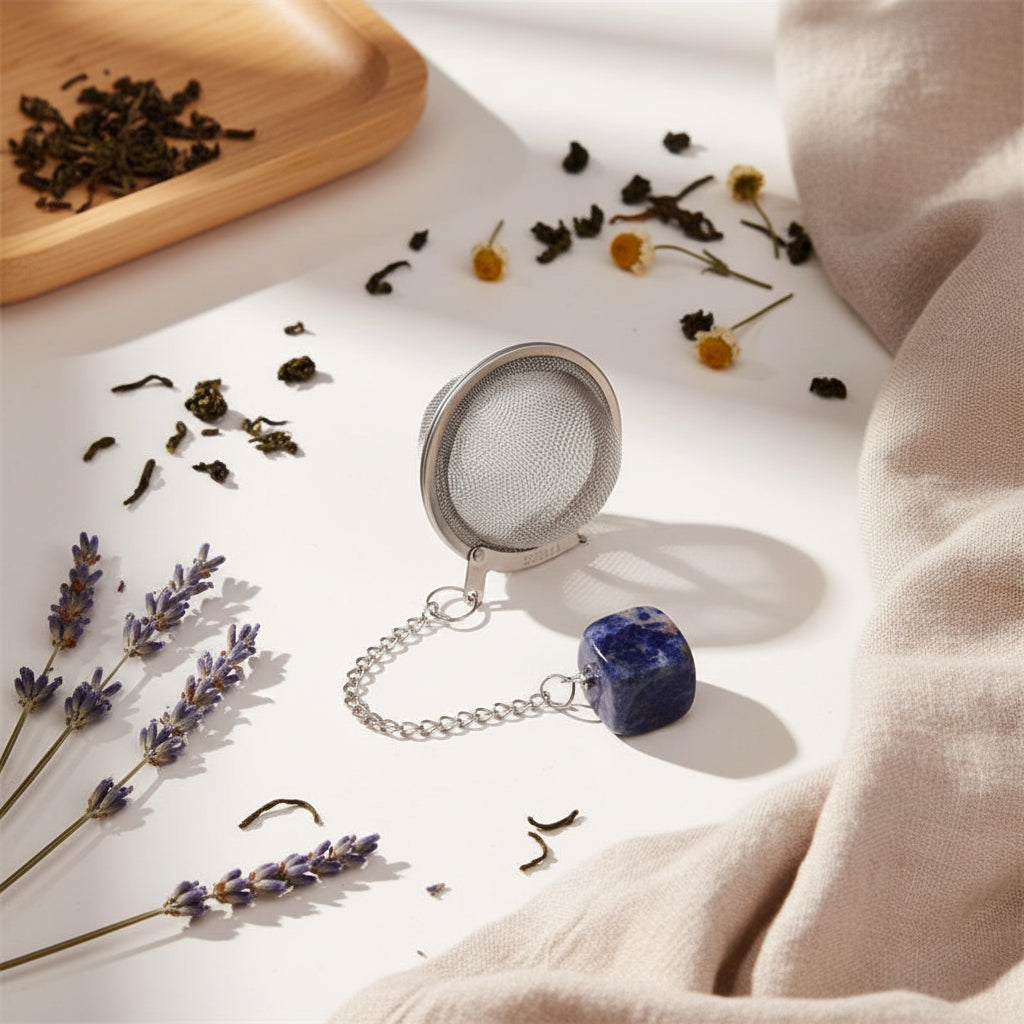 Infuseur à Thé Carré en Cristal Naturel