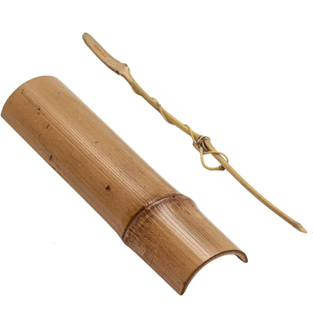 Kit d'Accessoires en Bambou pour la Cérémonie du Thé