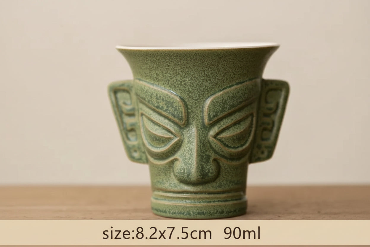 Tasse à Thé Chinoise Vintage en Céramique
