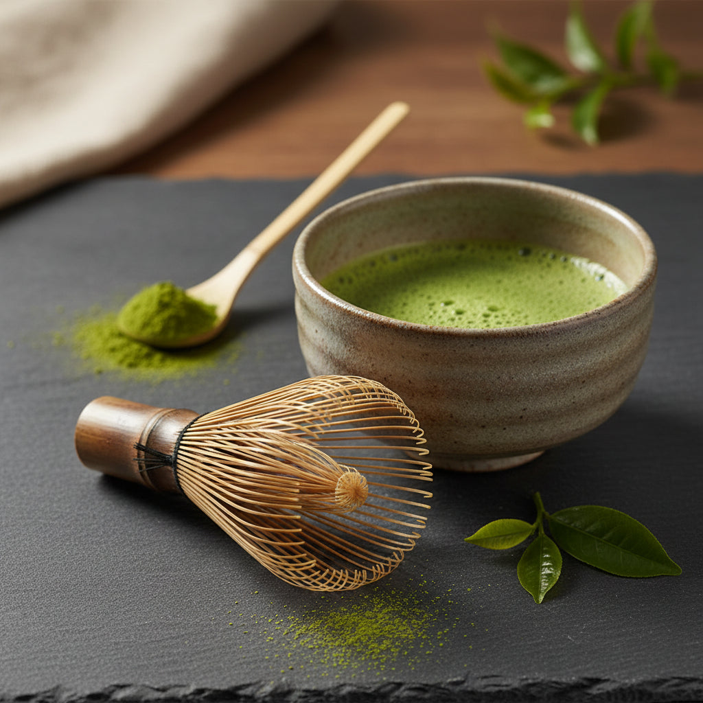 Fouet à Matcha en Bambou