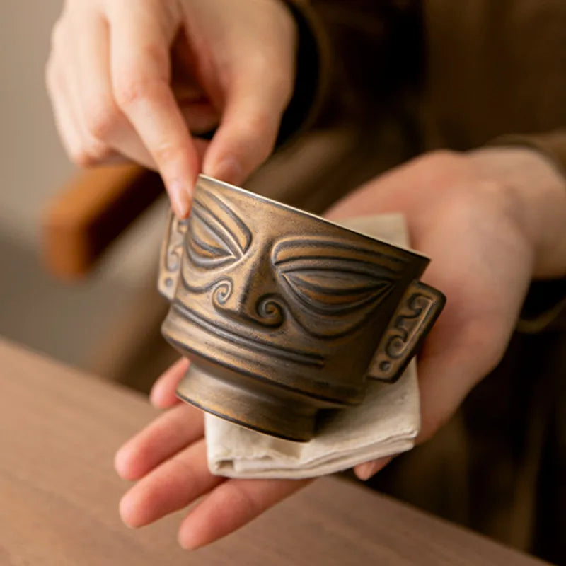 Tasse à Thé Chinoise Vintage en Céramique