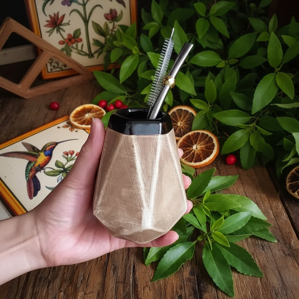 Calebasse en Céramique Artisanale pour Yerba Maté - 250 ml